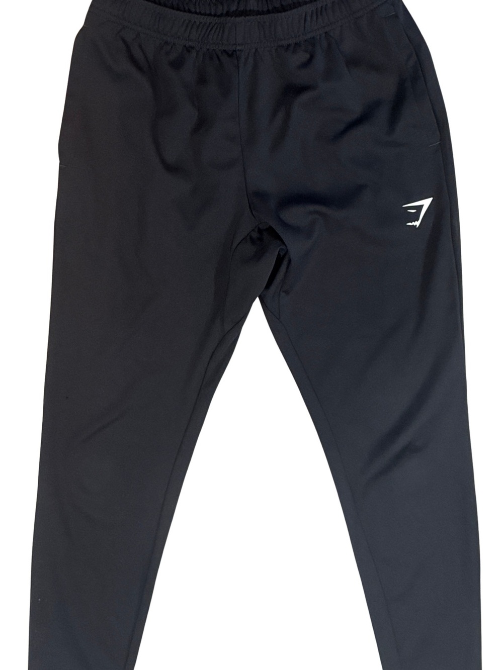 Gymshark Black Joggers with White Label Detail